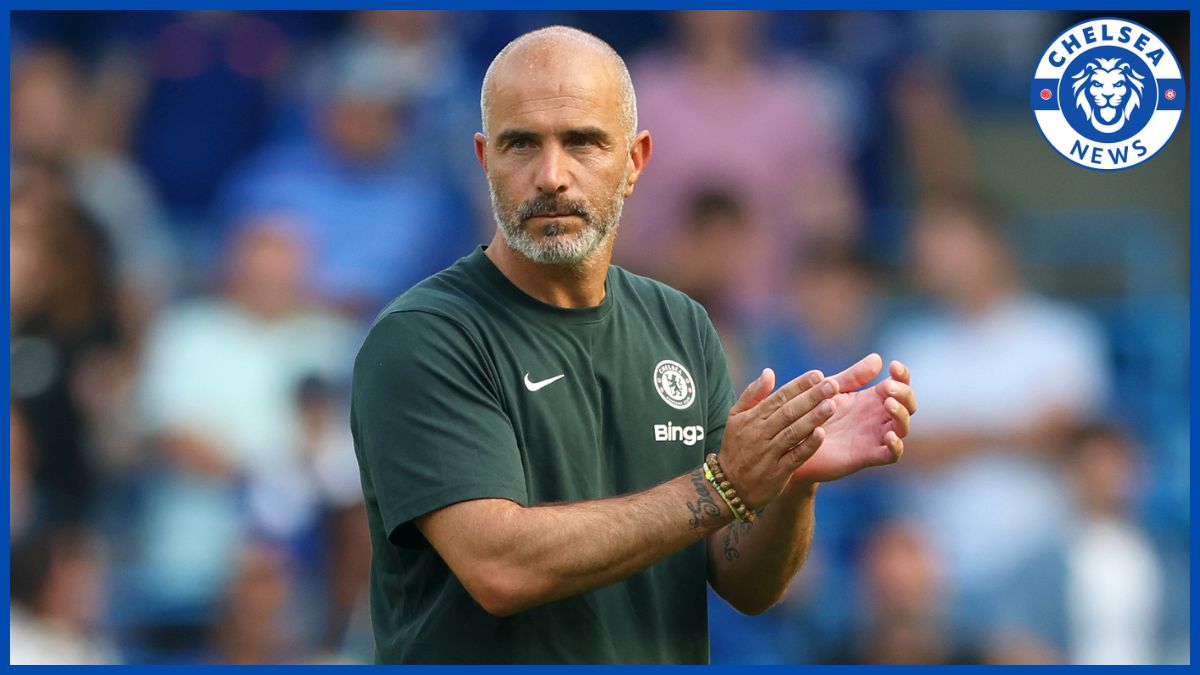 Enzo Maresca on the touchline.