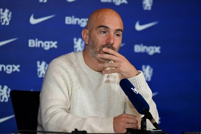 Enzo Maresca in his press conference.