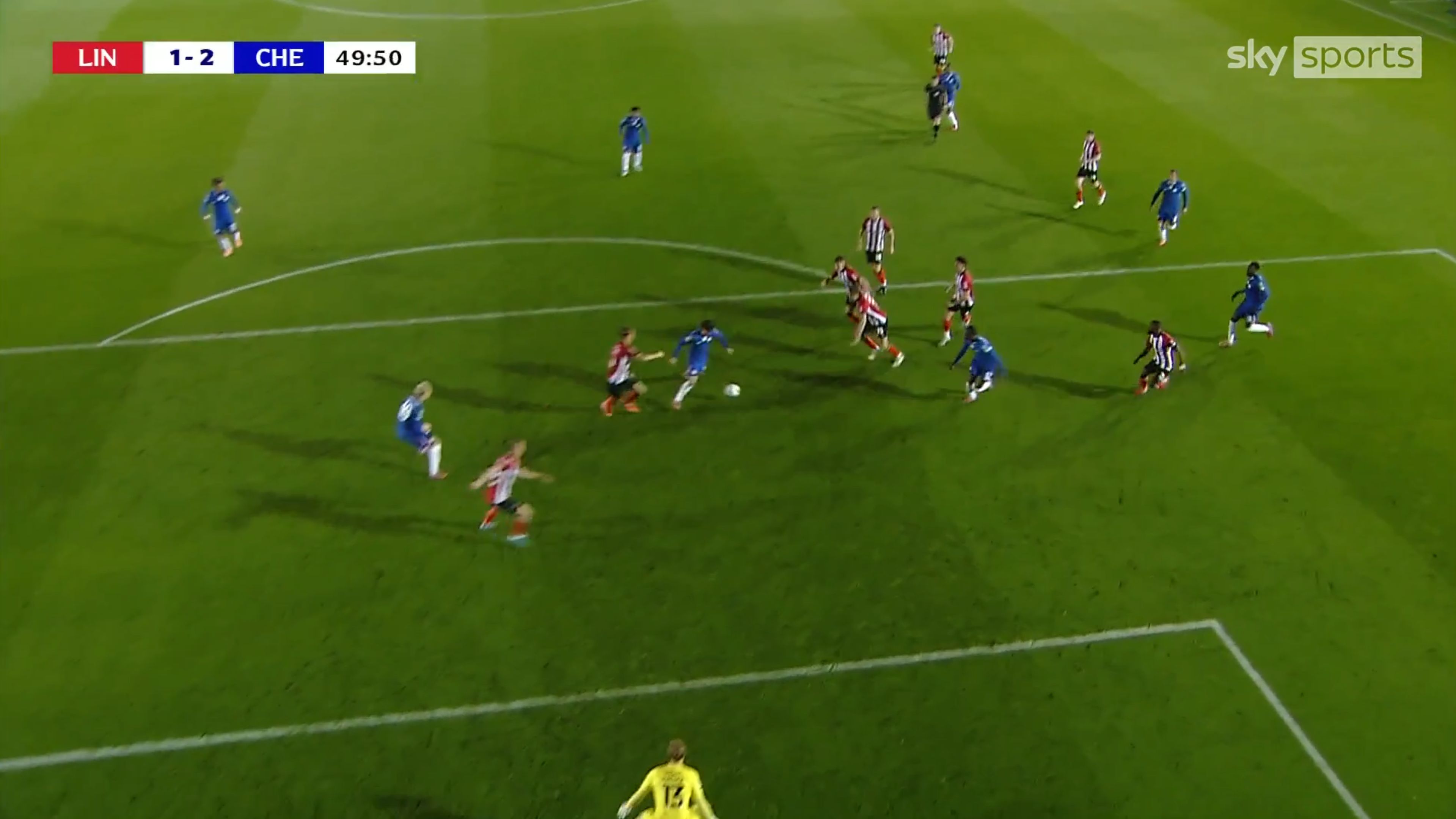 Facundo Buonanotte scores his first Chelsea goal.