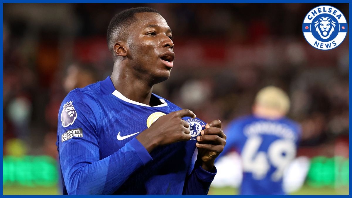 Moise Caicedo celebra sua tela.