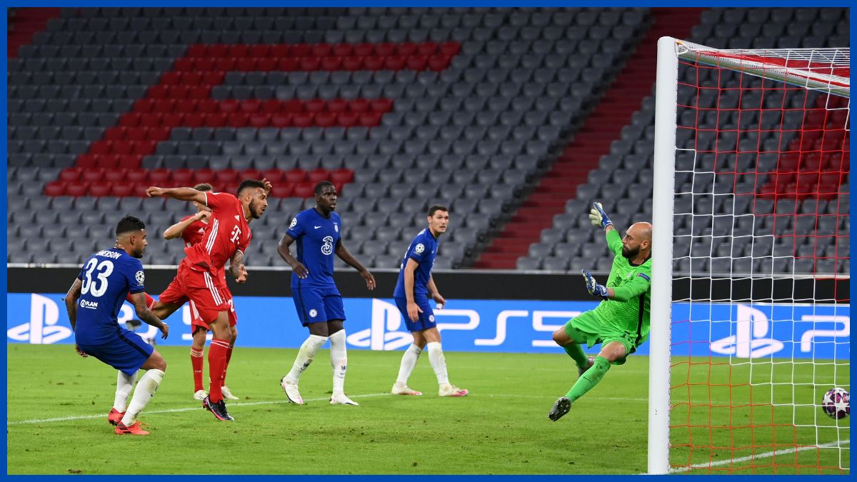 Bayern Munich score in 2020.