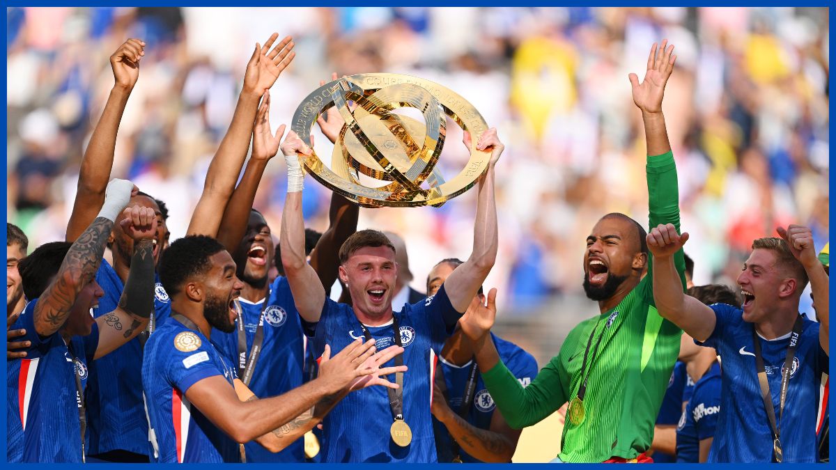 Cole Palmer with the Club World Cup.