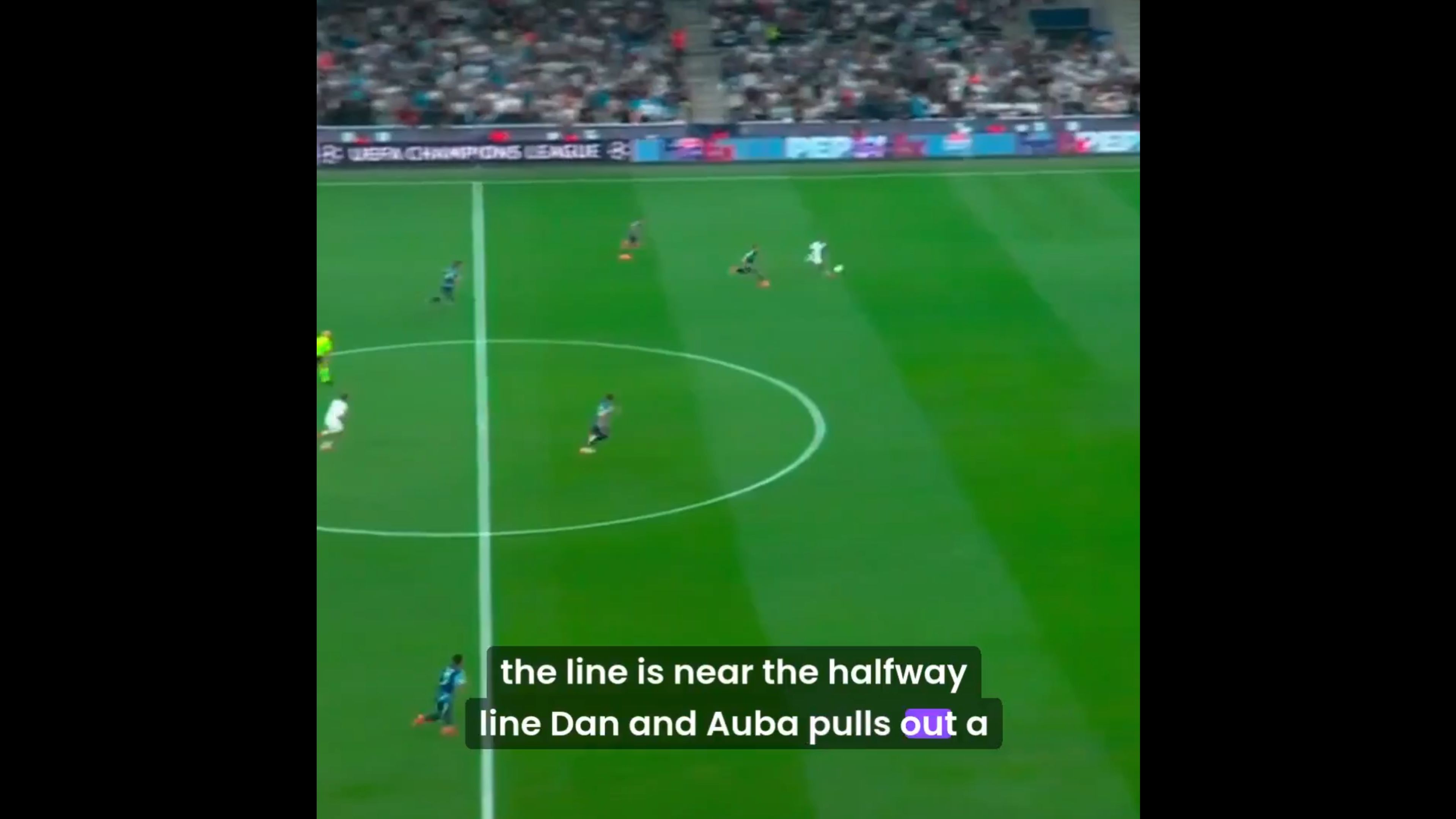 Ajax's high defensive line.