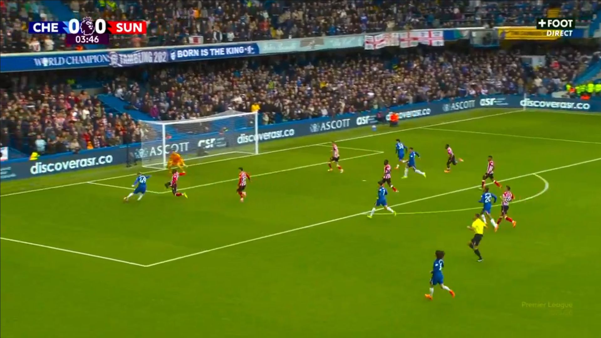 Alejandro Garnacho opens his Chelsea account.