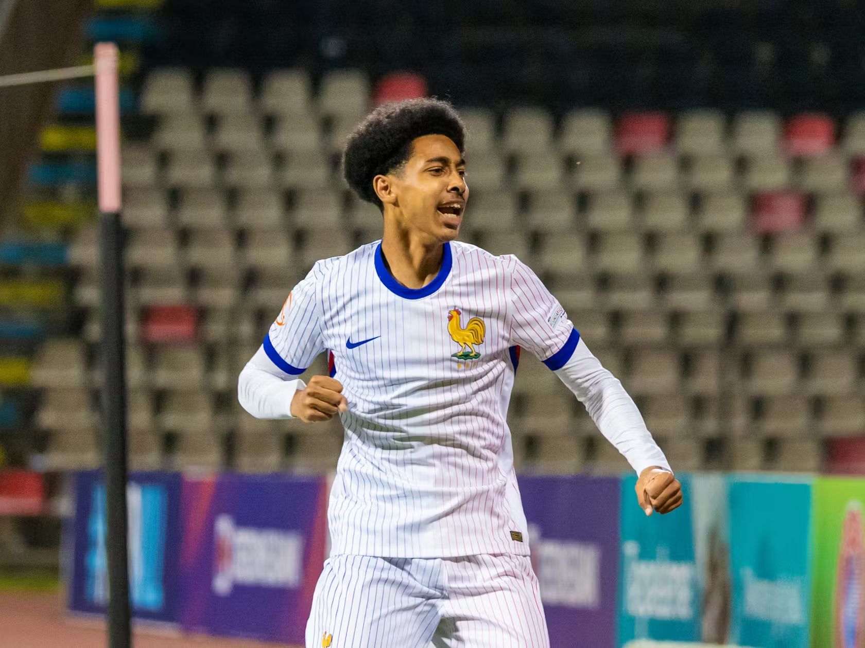 Djylian N’Guessan in action for France U20.