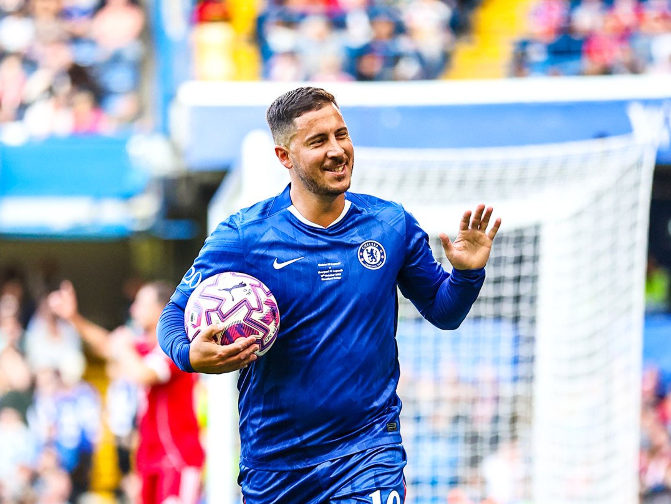 Eden Hazard back at Stamford Bridge.