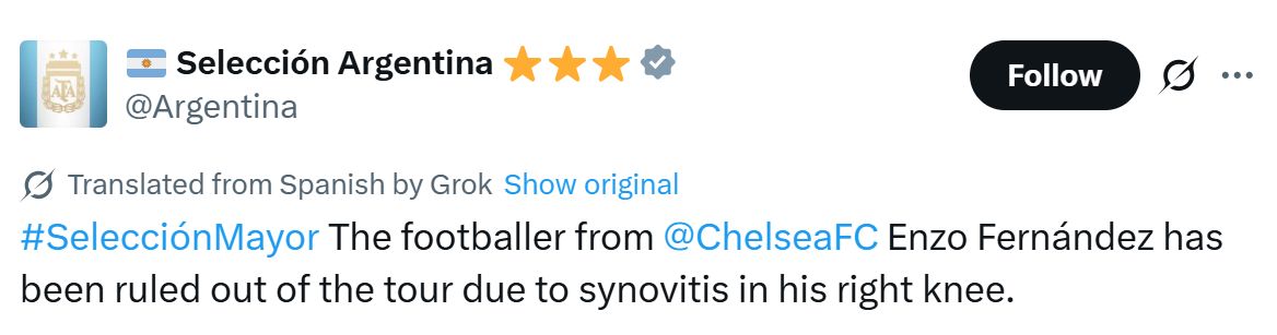 Enzo Fernandez coming back to Chelsea.