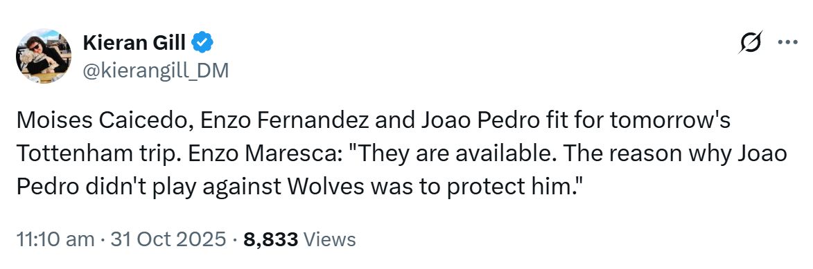 Enzo Maresca on triple fitness questions.