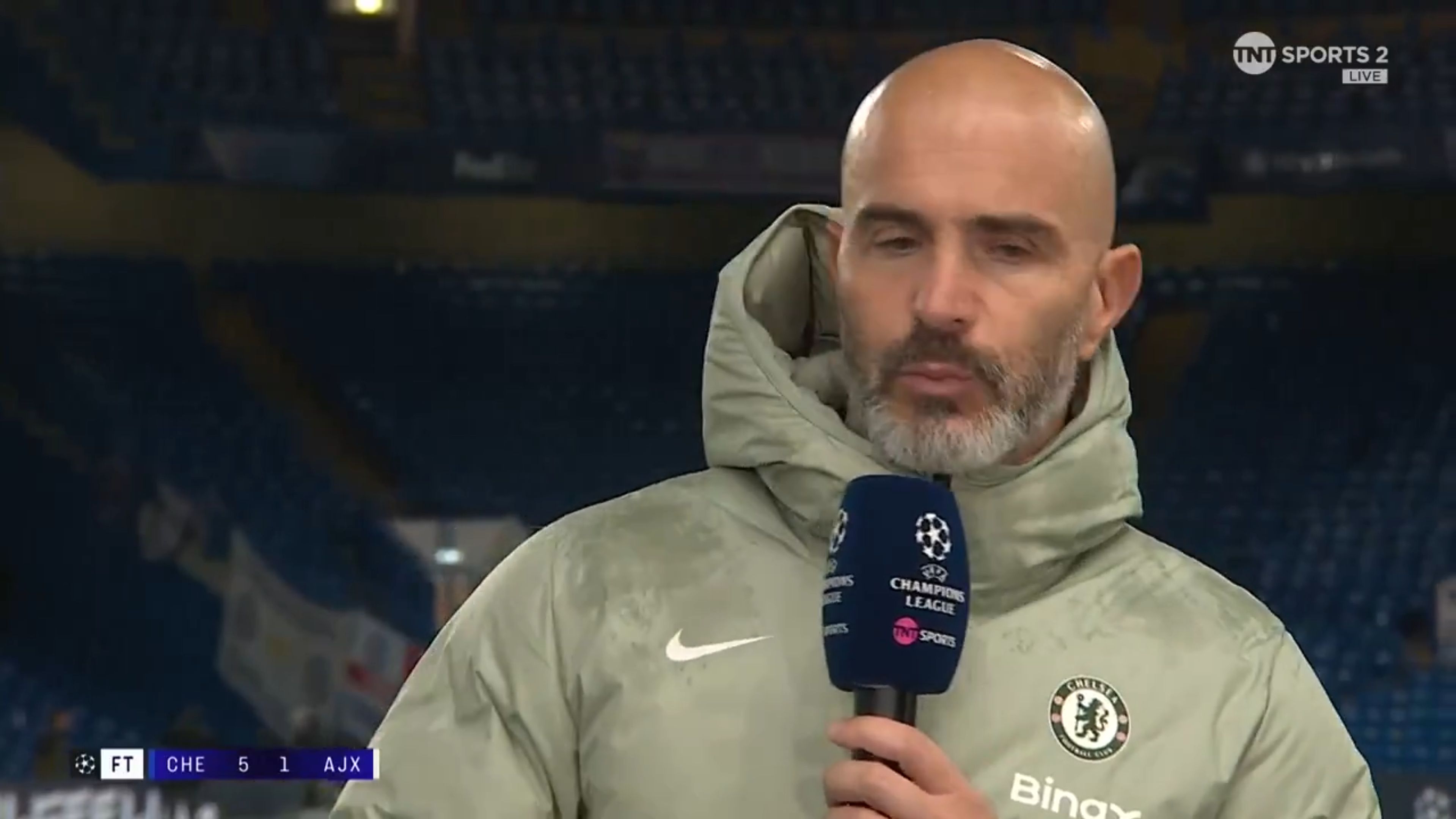 Enzo Maresca speaking about Cole Palmer and Estevao Willian.