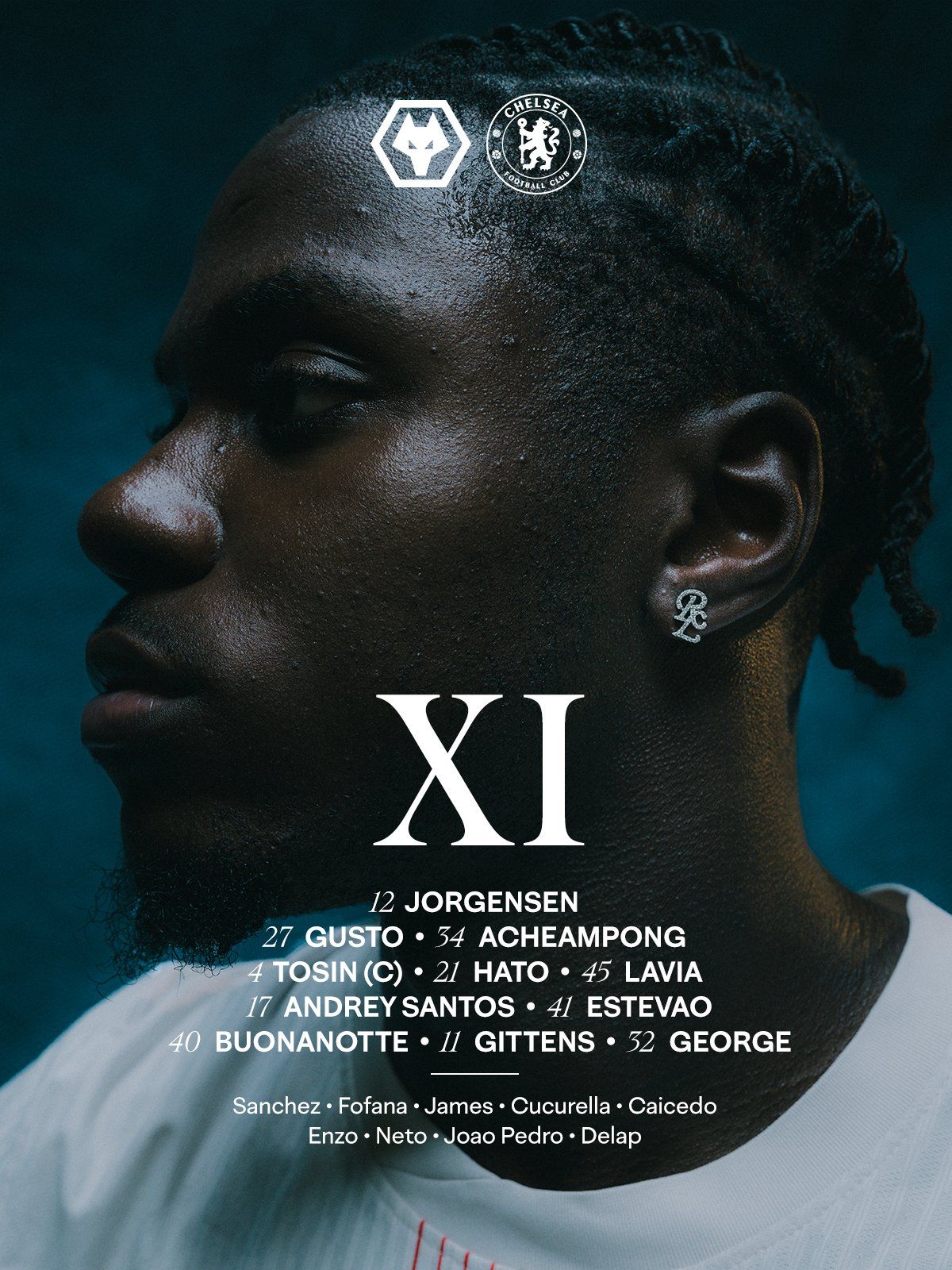 Enzo Maresca's team to take on Wolves in the Carabao Cup.