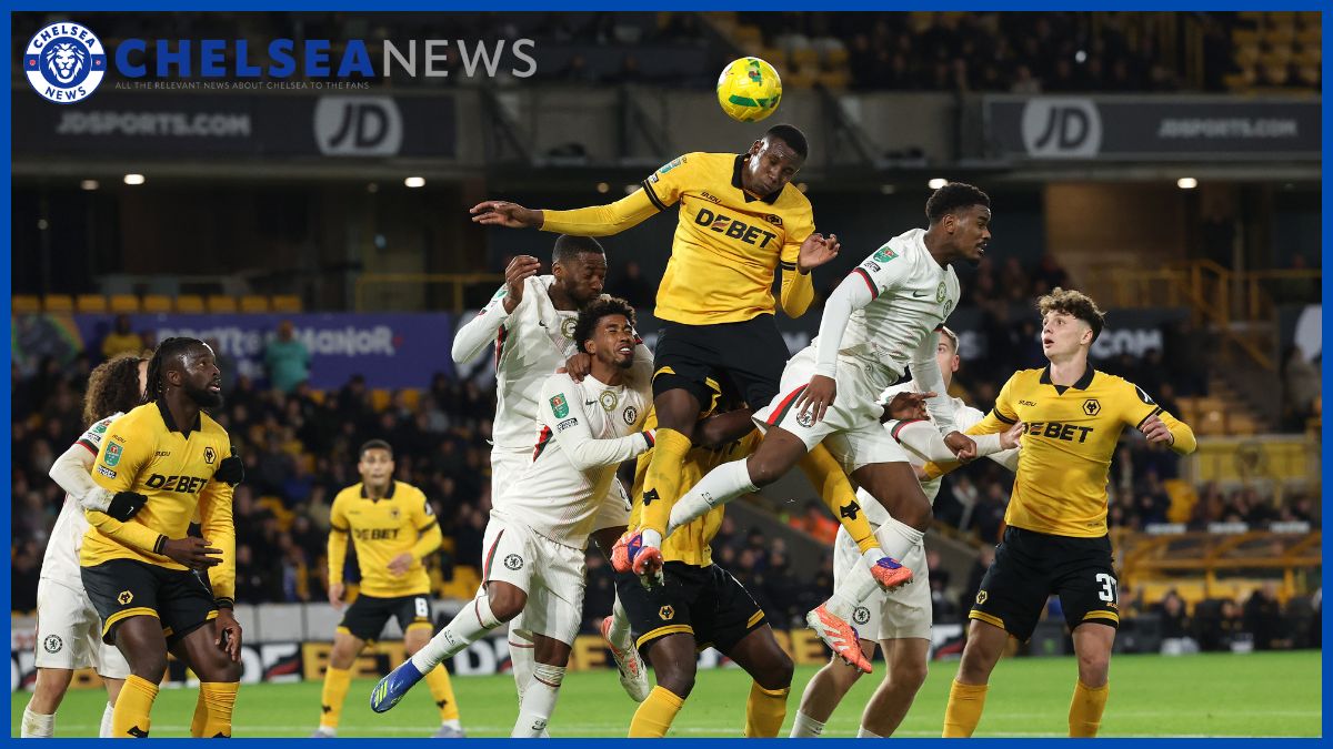 Chelsea defend another set piece poorly.