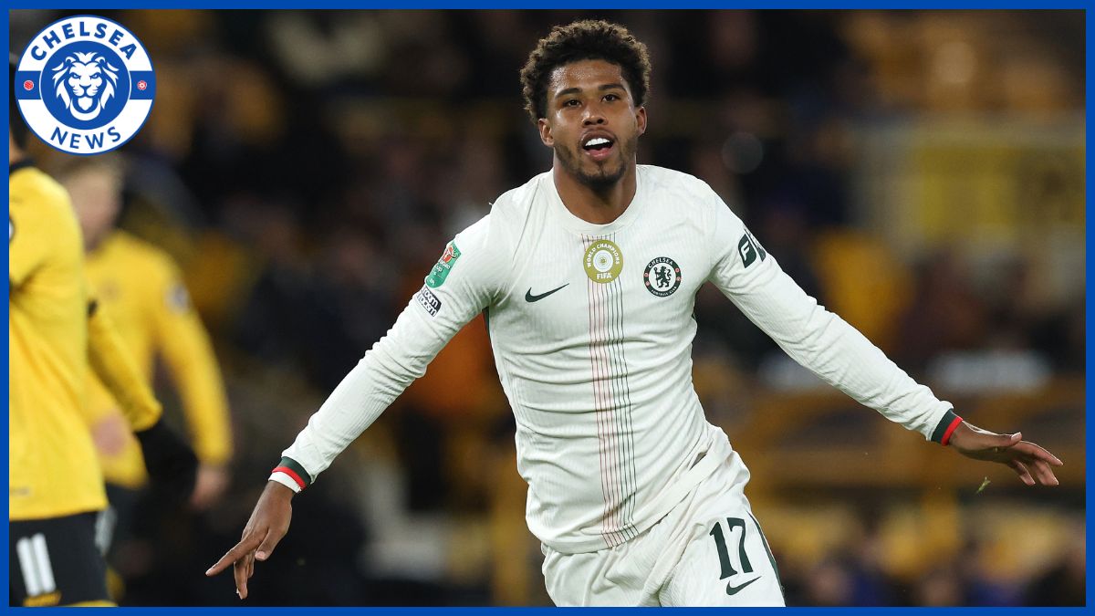 André Santos comemora seu primeiro gol no Chelsea.