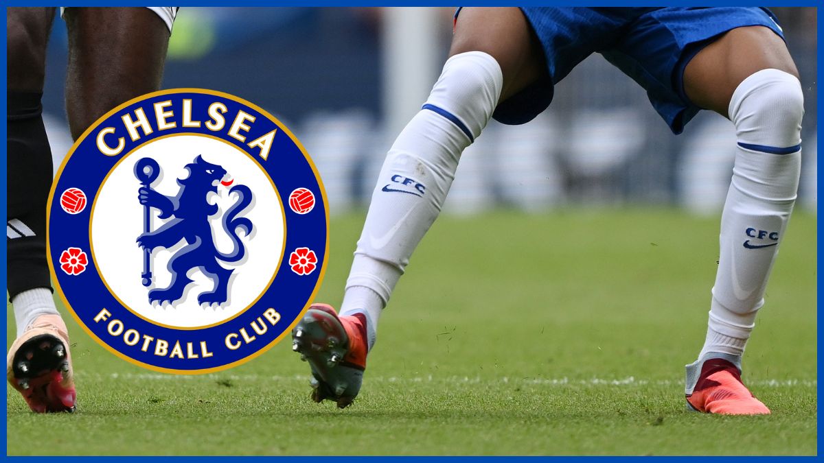 Estevao Willian with a Chelsea logo.