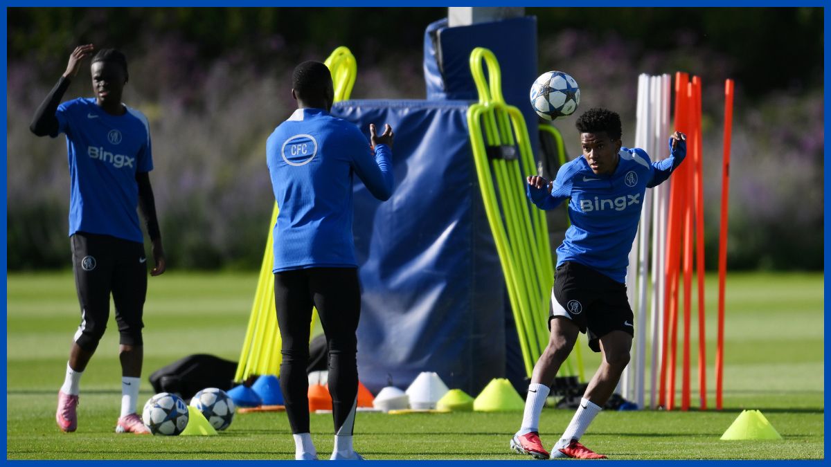 Estevao trains his headers.