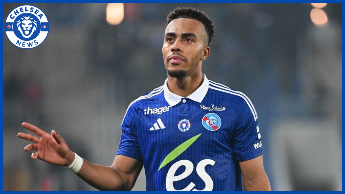 Guela Doue playing for Strasbourg.