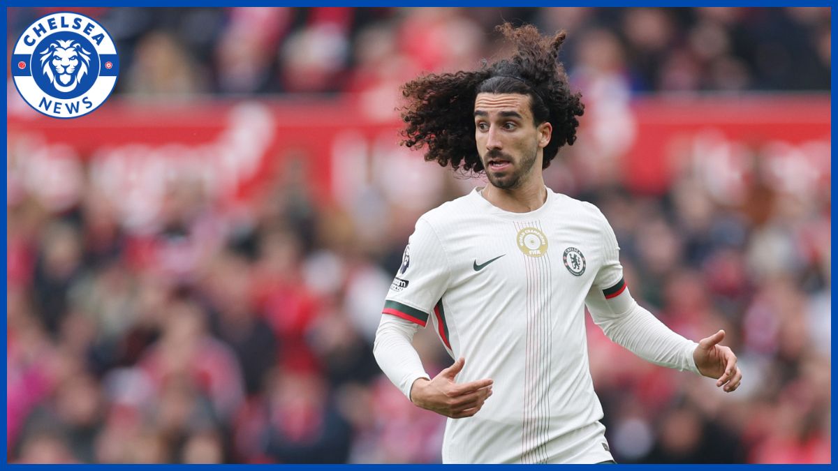 Marc Cucurella in the away kit.