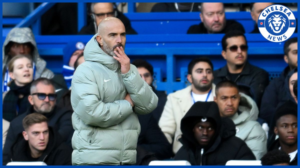 Enzo Maresca on the touchline.