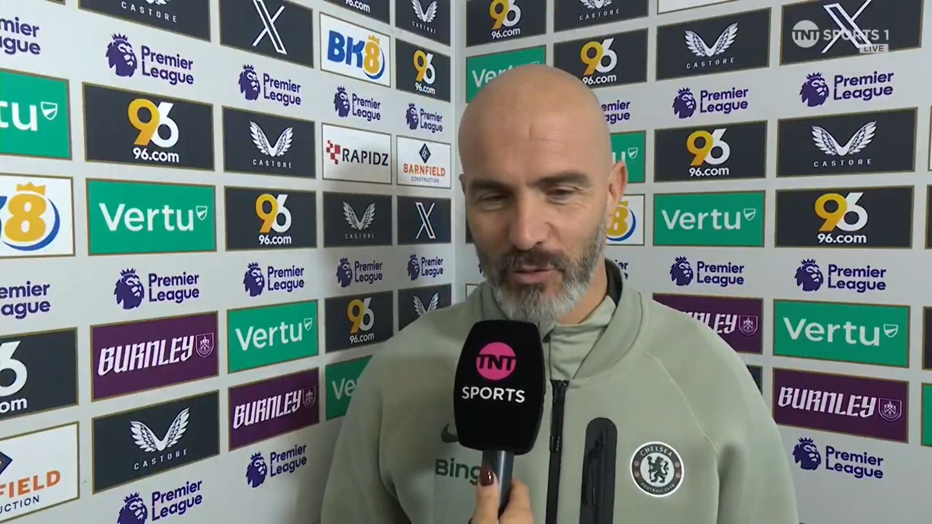 Enzo Maresca speaking to the media ahead of Burnley game.