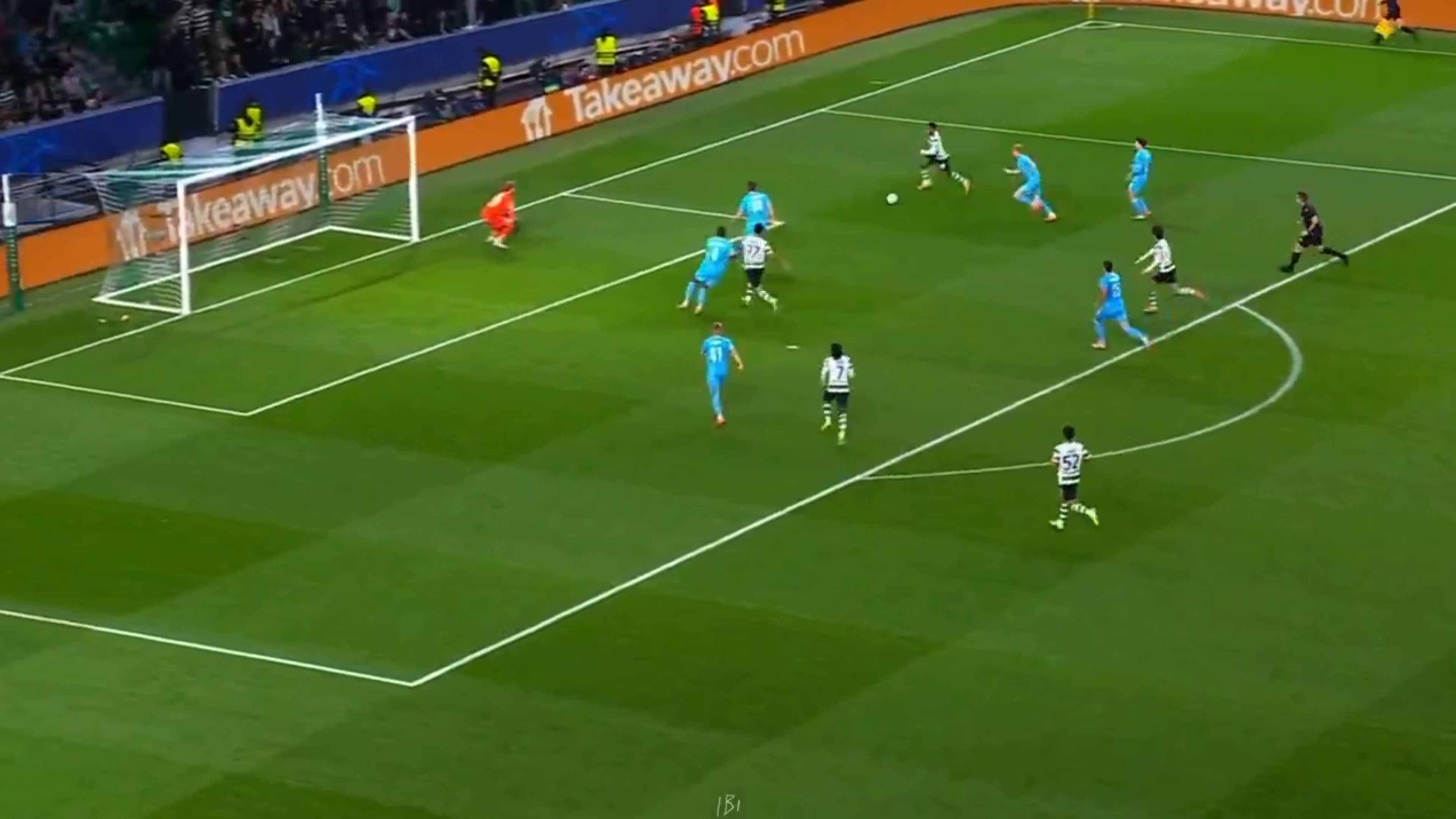 Geovany Quenda scores for Sporting.