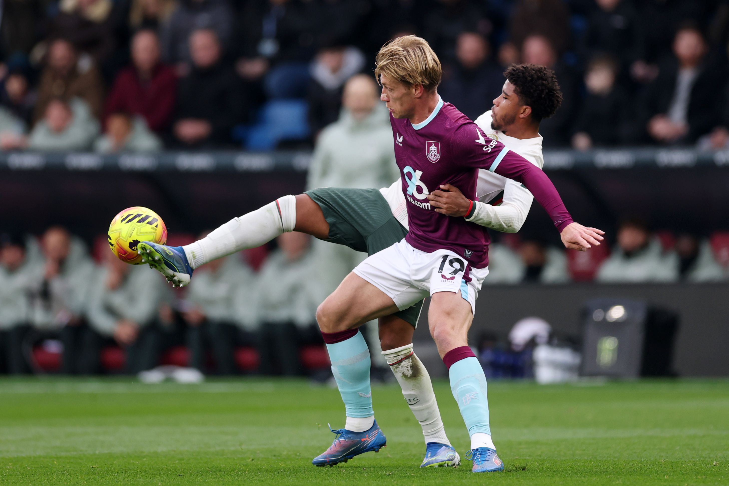 Andrey Santos in action against Burnley.