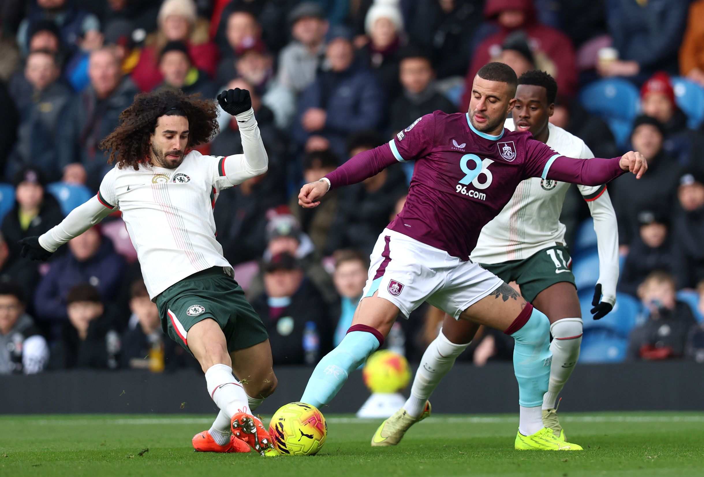 Marc Cucurella in action against Burnley.