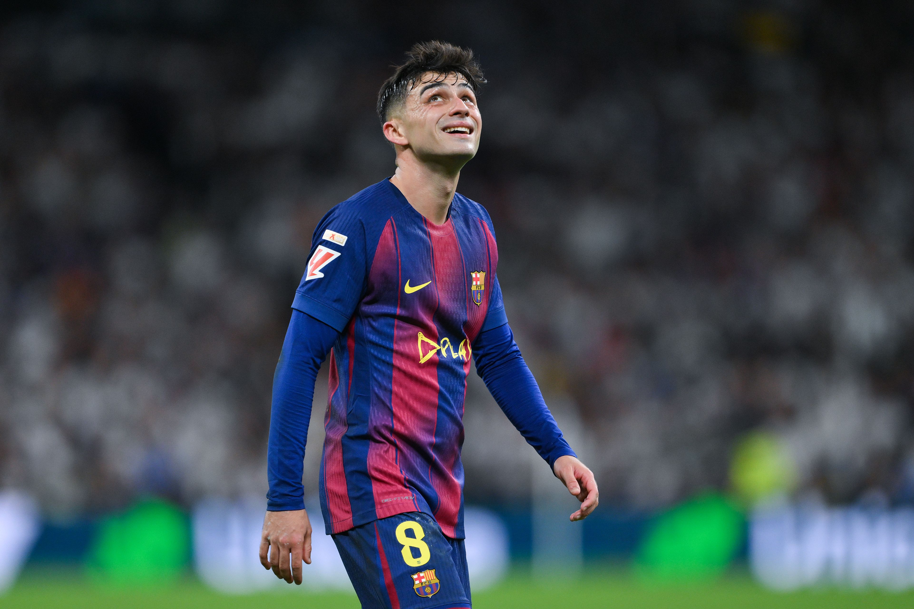 Pedri in action for Barcelona.