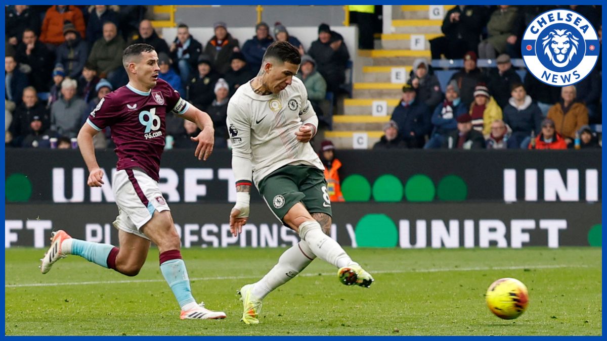 Enzo Fernandez lashes in against Burnley.