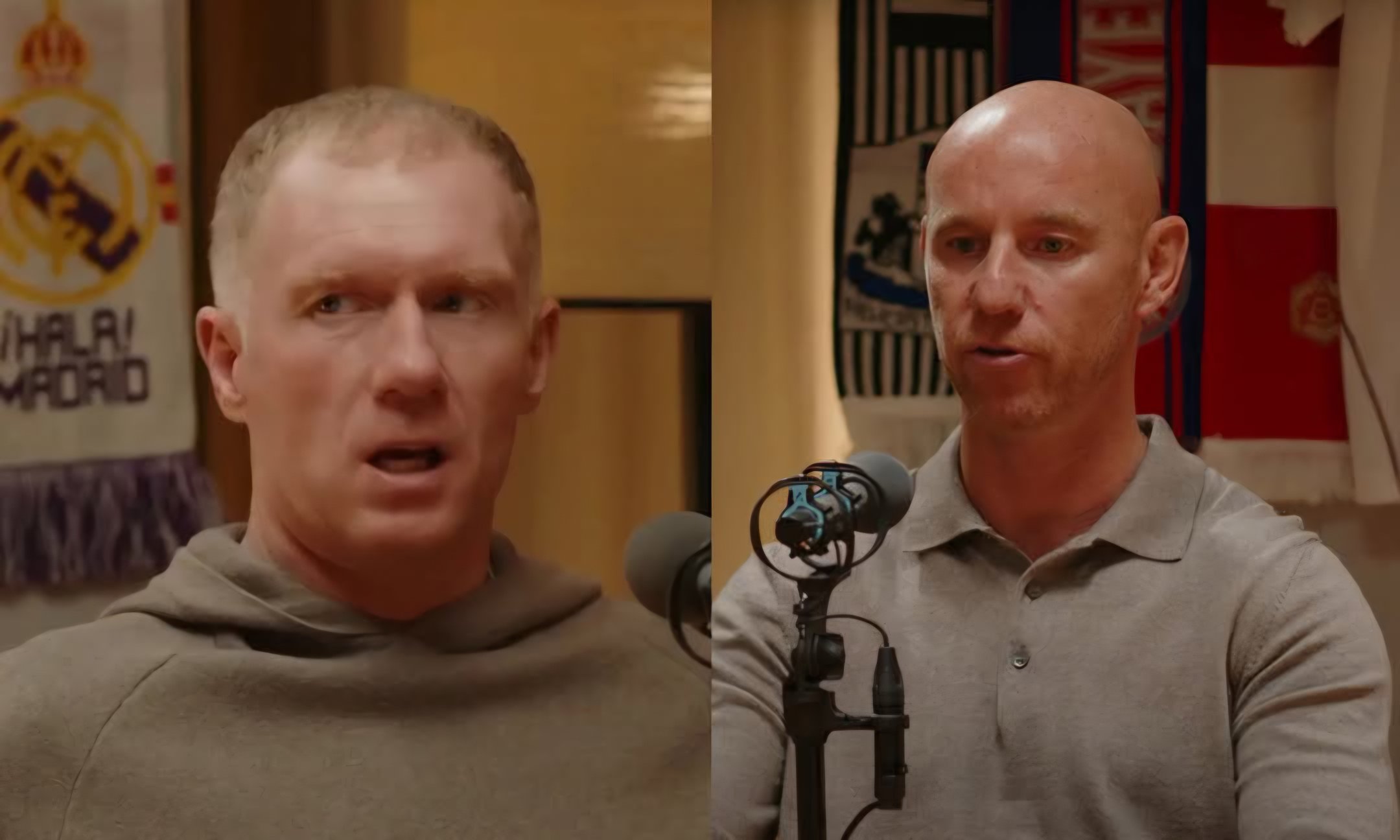 Nicky Butt and Paul Scholes on a Podcast