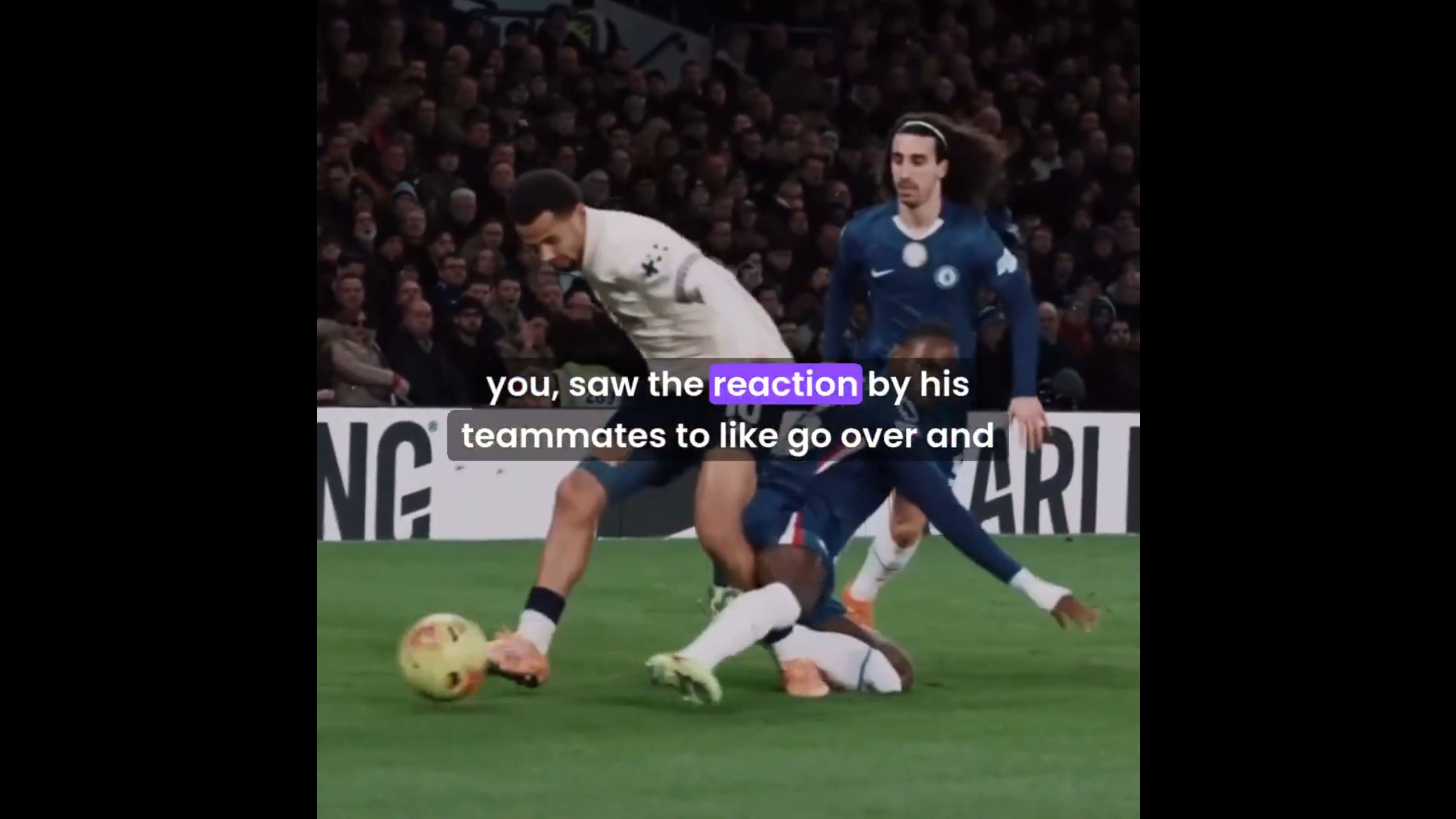 Trevoh Chalobah makes a big slide tackle.