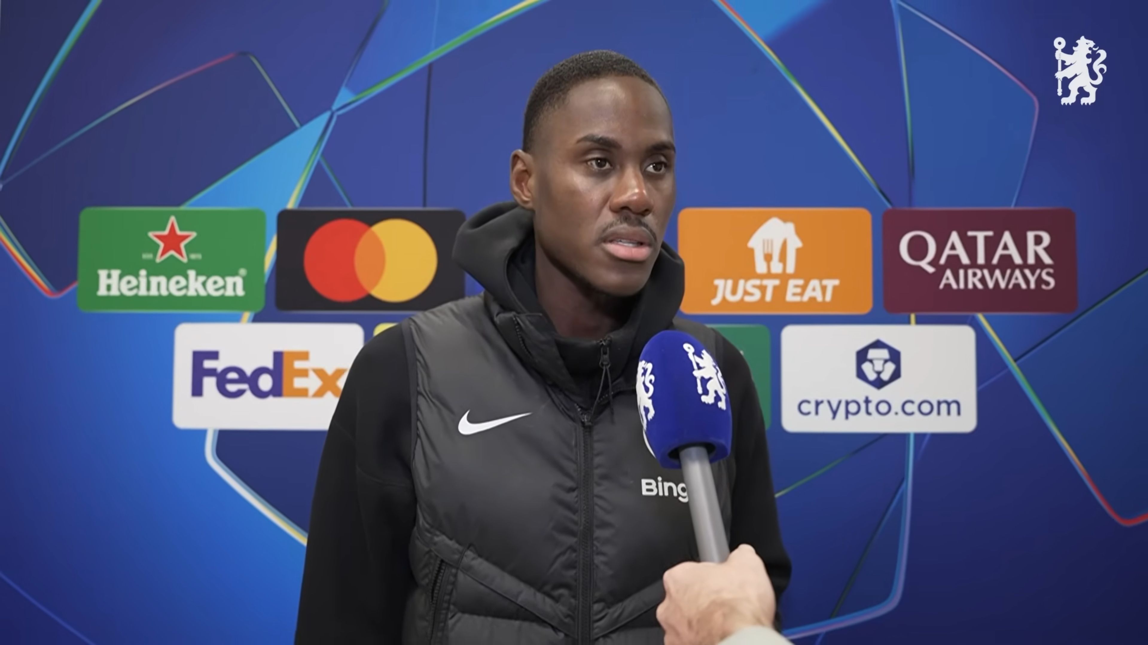 Trevoh Chalobah speaks after Chelsea's defeat to Atalanta.