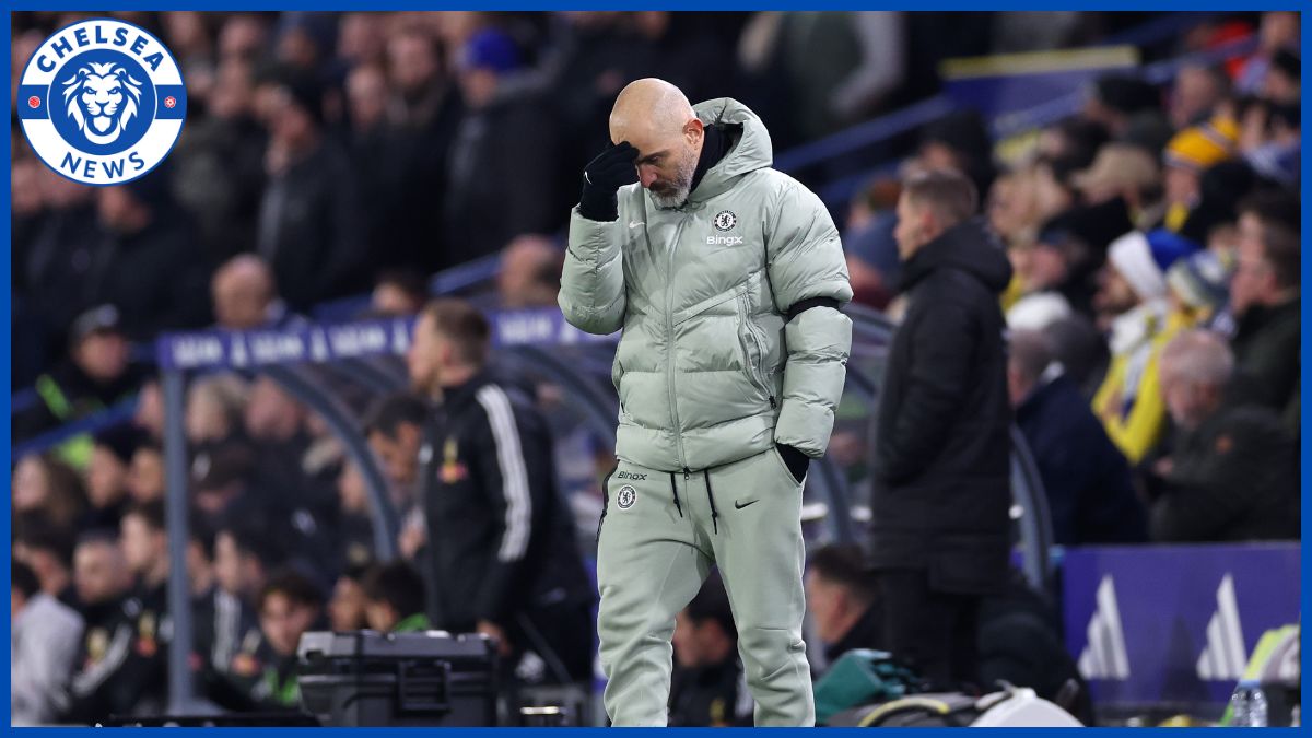 Enzo Maresca looks in despair against Leeds.