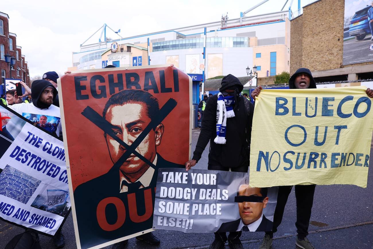 Chelsea fan protest 17/01/2026