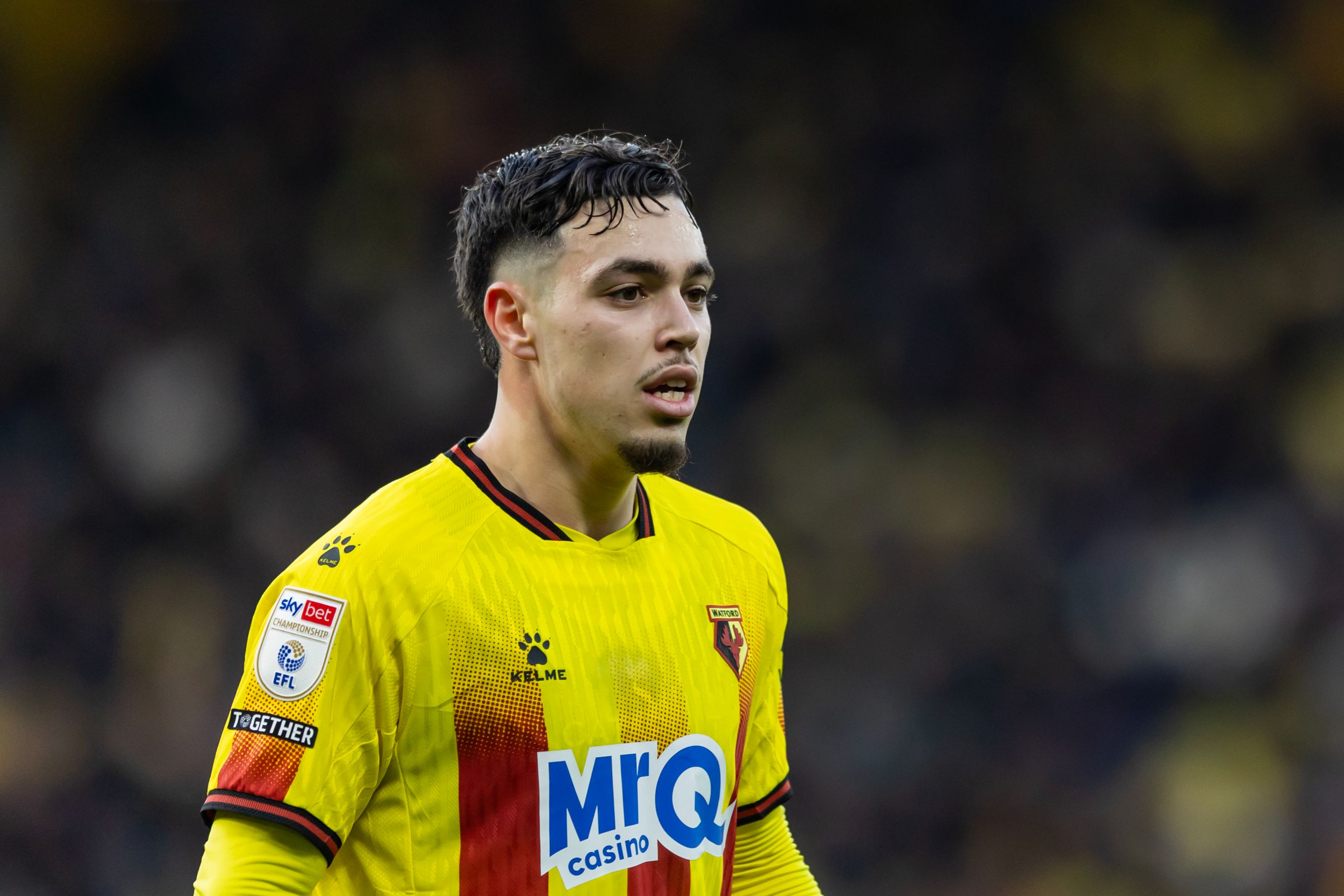 Othmane Maamma in action for Watford.