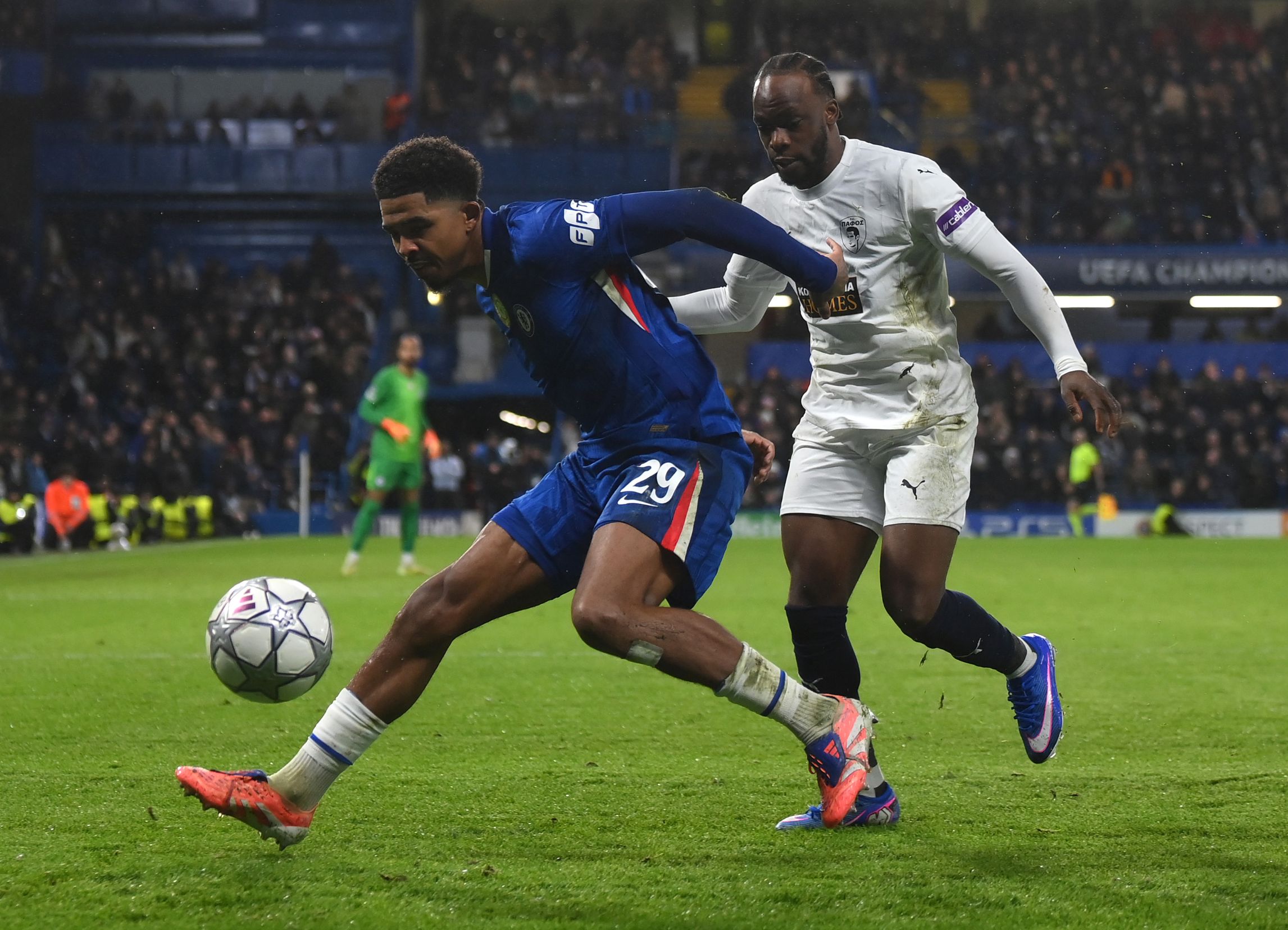 Wesley Fofana in action for Chelsea.