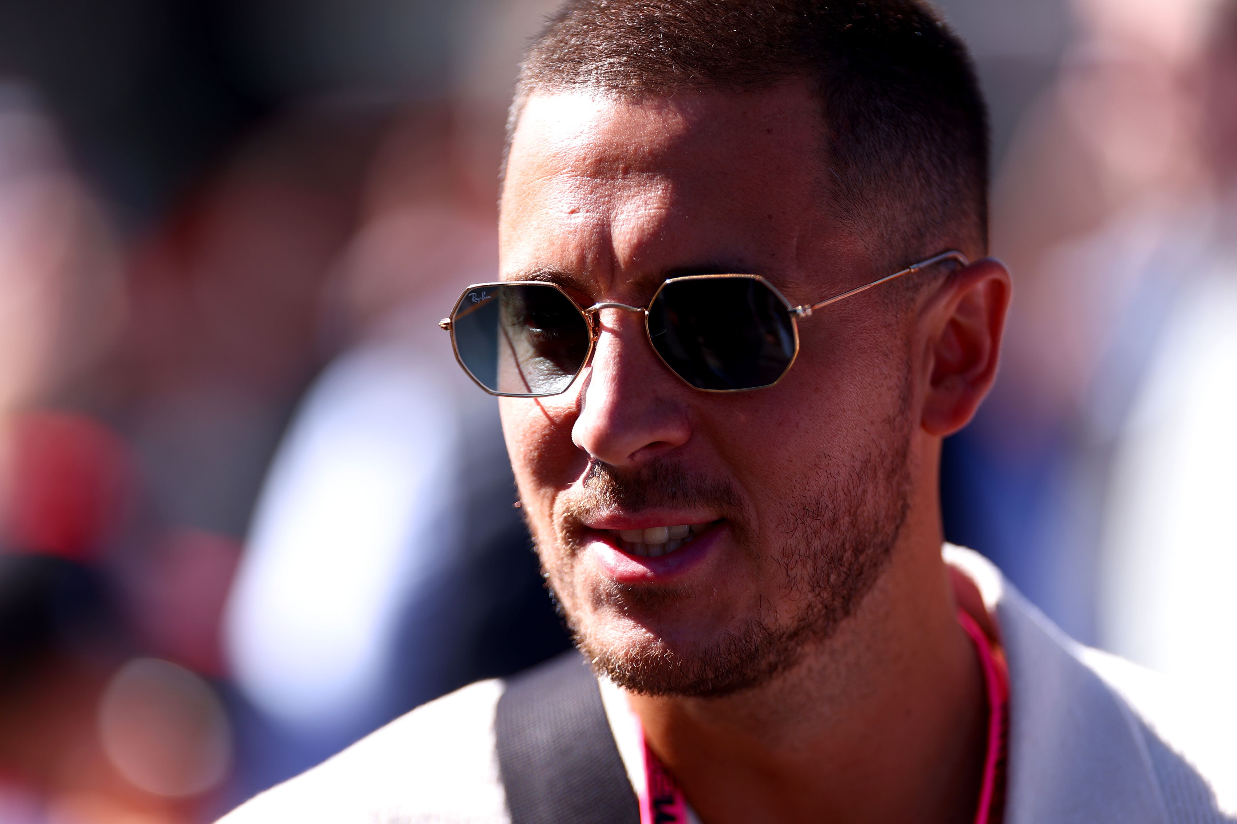 Eden Hazard at the Formula One.