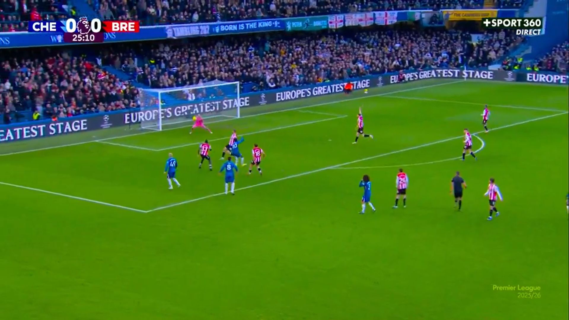 Joao Pedro roof of the net goal.