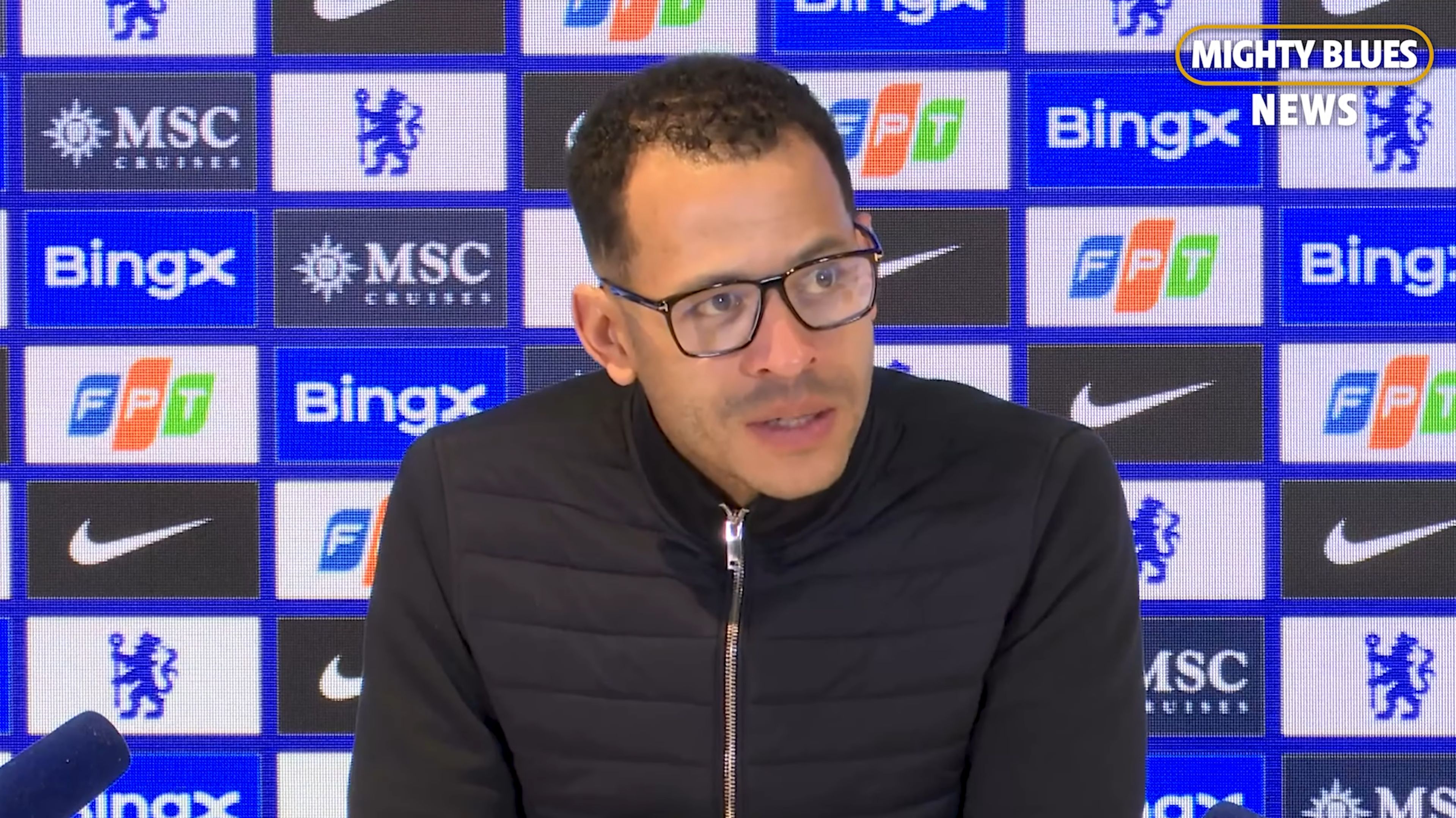 Liam Rosenior in his first post match Premier League press conference.