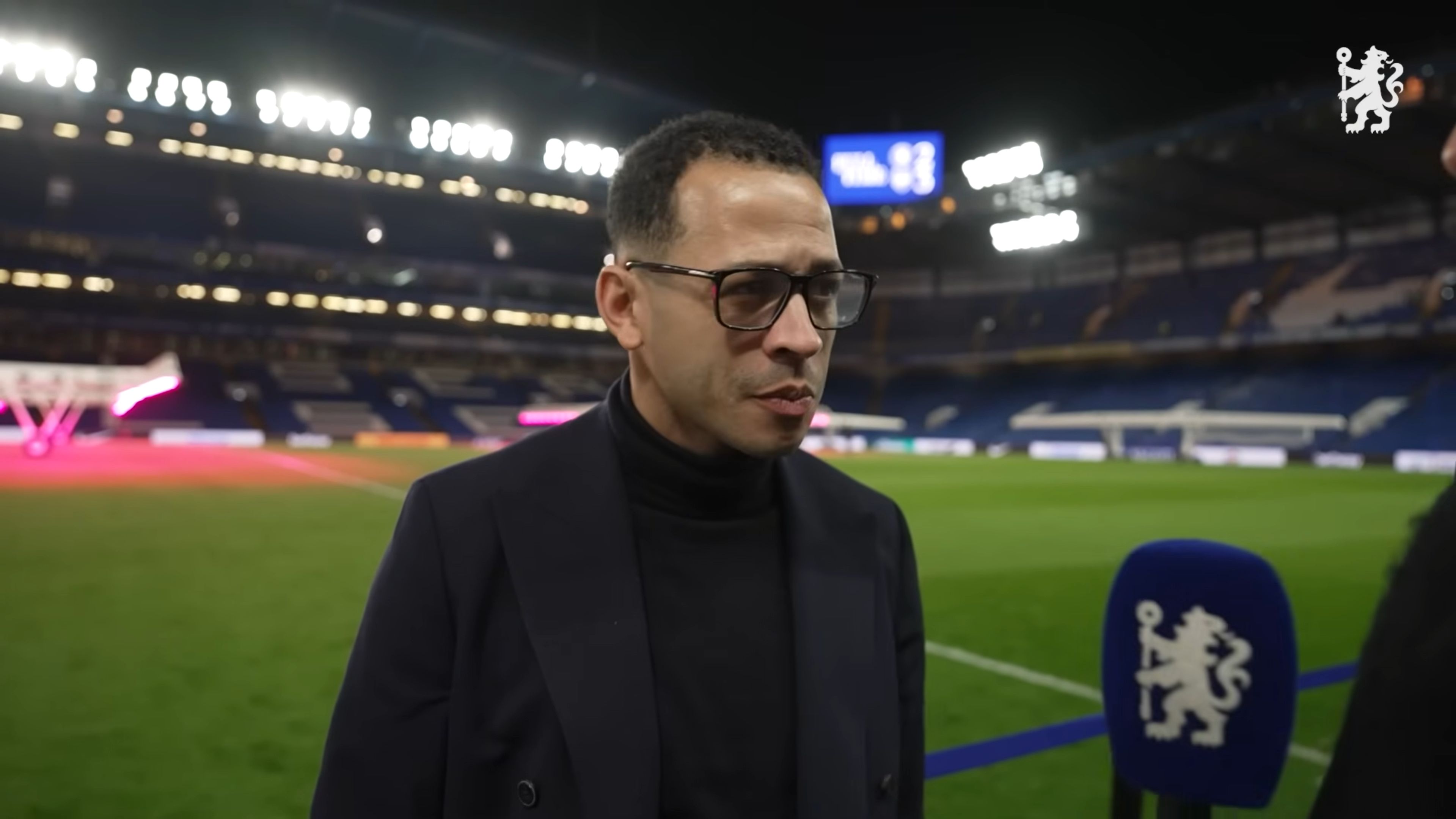 Liam Rosenior speaks on Chelsea TV.