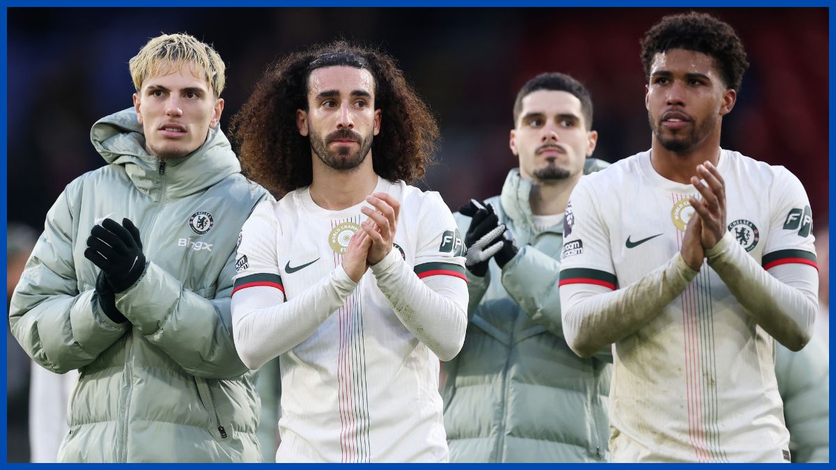Andrey Santos with Marc Cucurella.