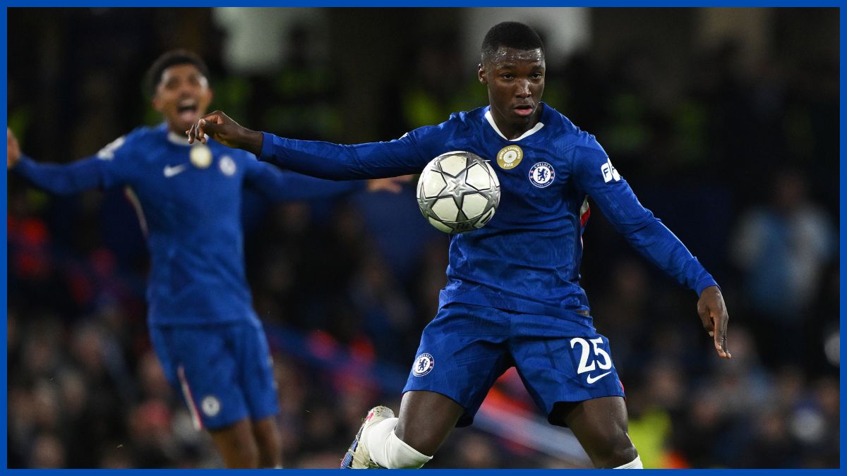 Moises Caicedo dominates midfield for the Blues.