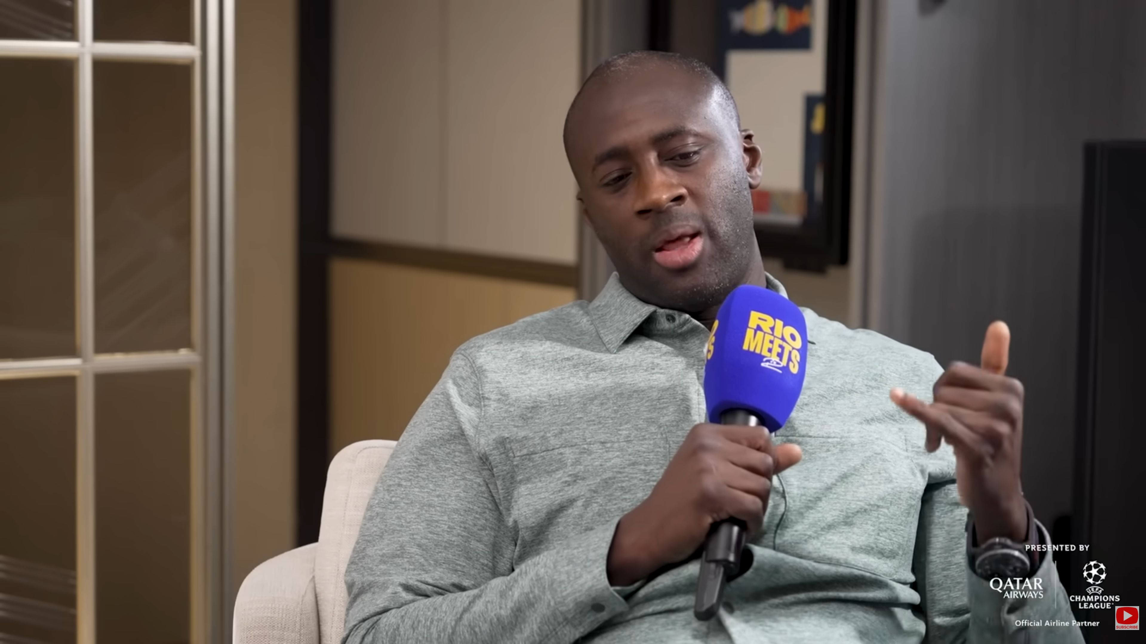 Yaya Toure as a pundit.