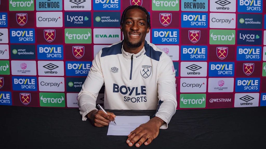 Axel Disasi signs on loan for West Ham.