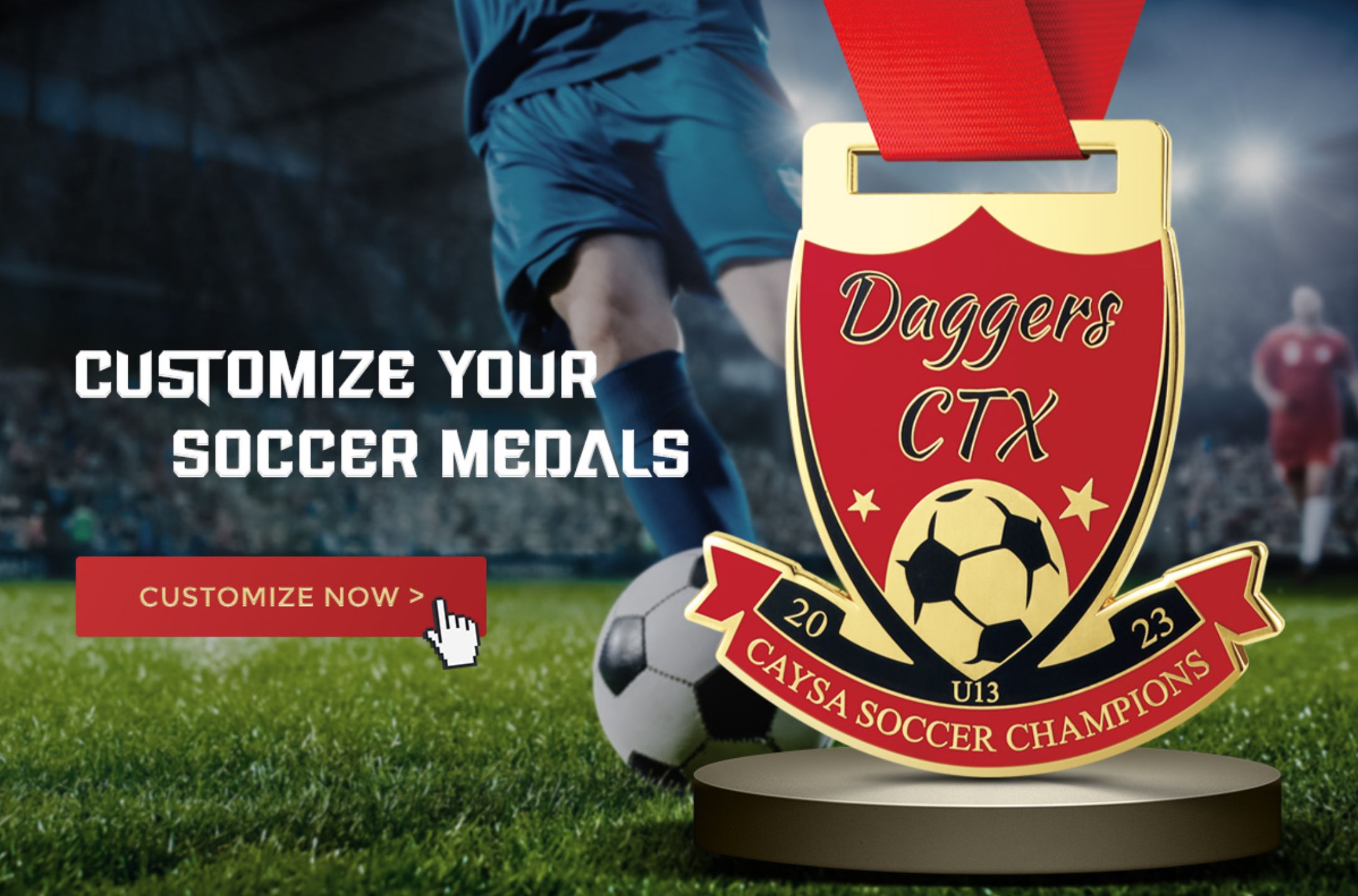 Customize Your Soccer Medals.