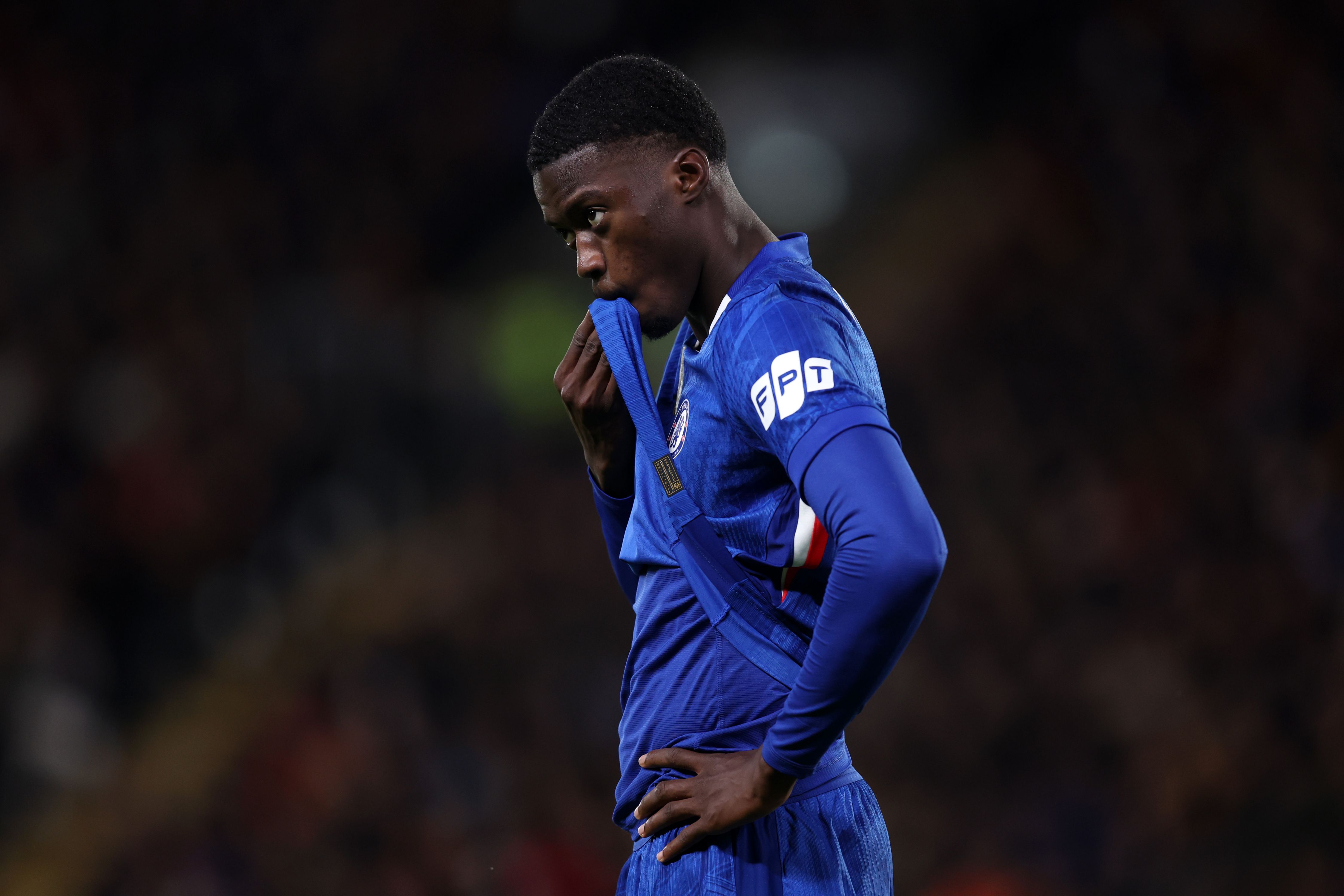 Mamadou Sarr in action in against Hull City.