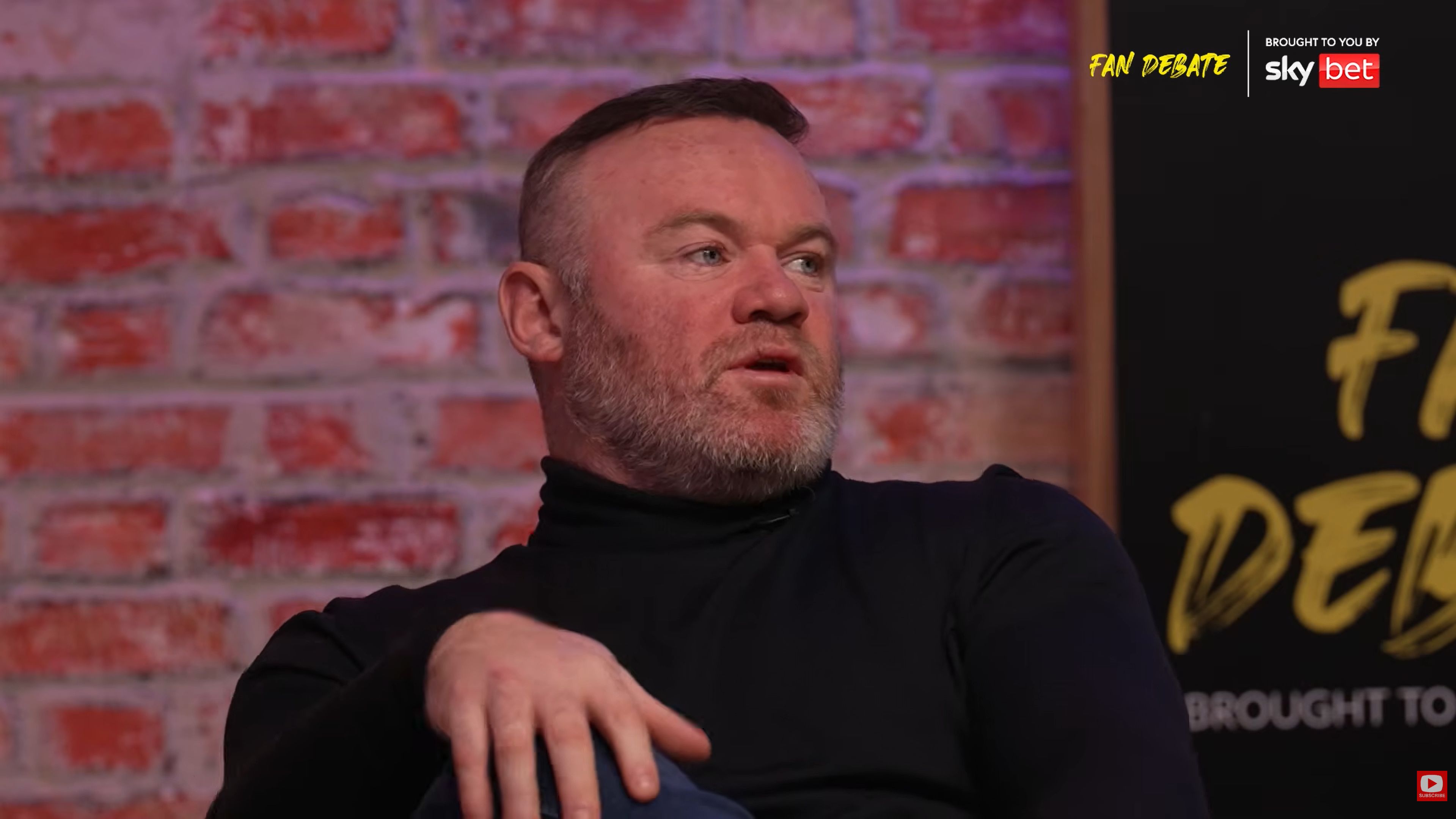 Wayne Rooney speaking on the Overlap.