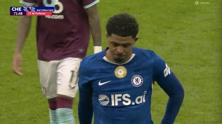 Wesley Fofana trudges off.