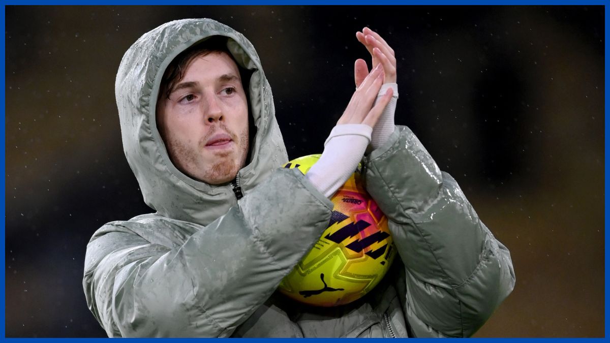 Cole Palmer with his match ball.