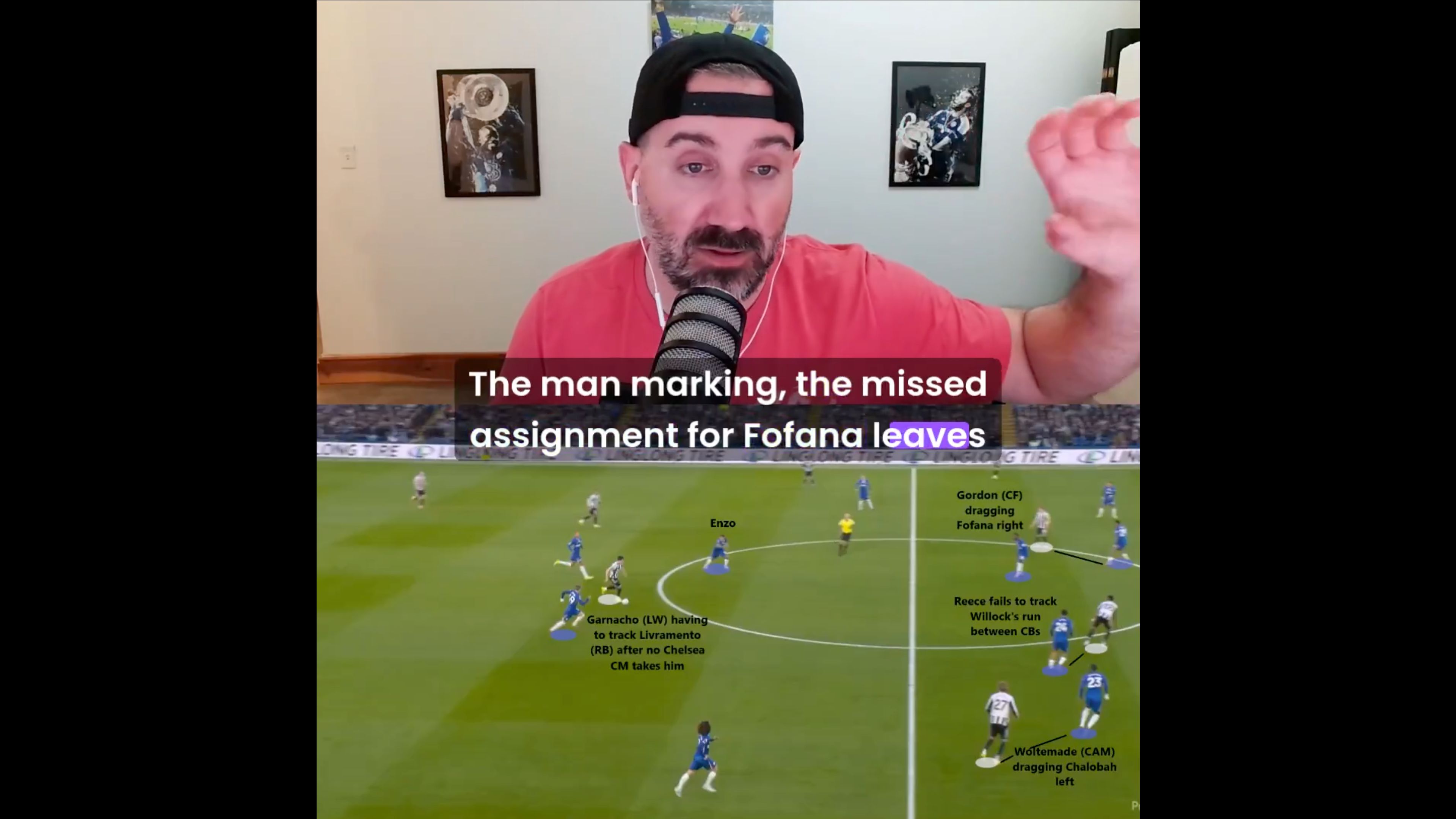 Chelsea's terrible marking leaves the Blues open.