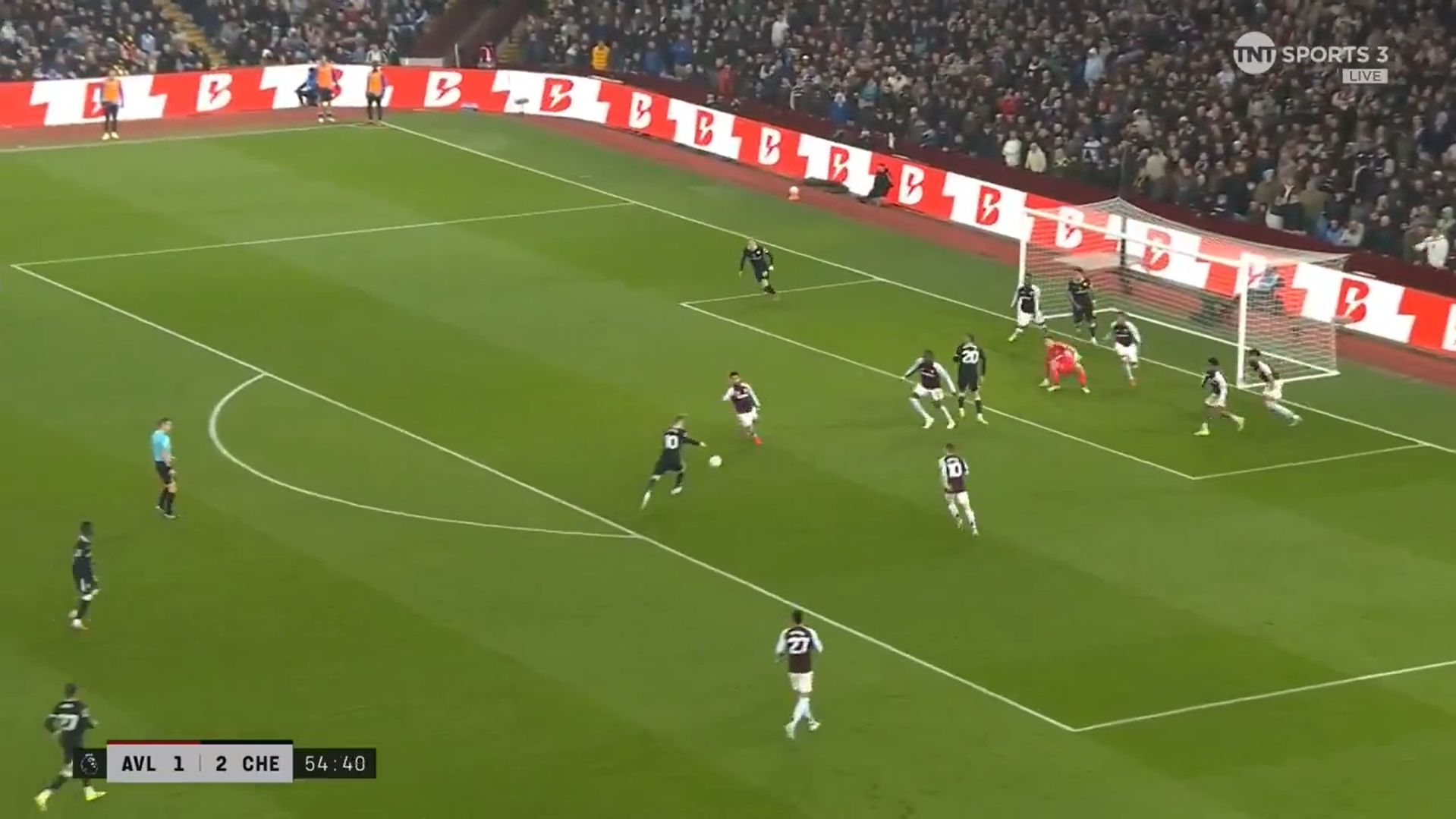 Cole Palmer strikes one in against Aston Villa.