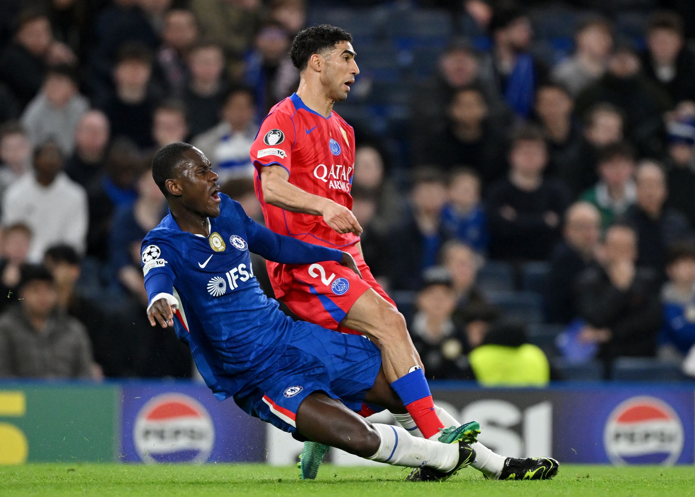 Trevoh Chalobah in action against PSG